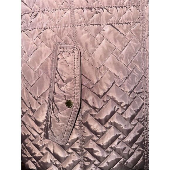 Cole Haan Signature Quilted Tan Beige Mauve Coat Jacket Women's Size M - Picture 4 of 5